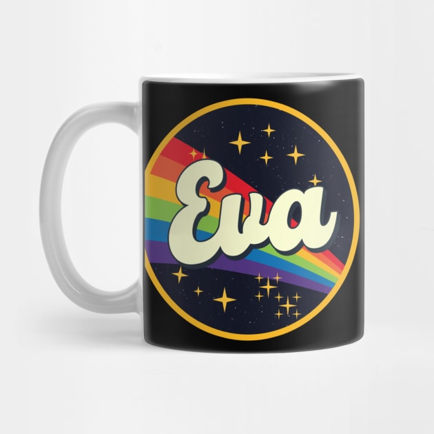 Eva // Rainbow In Space Vintage Style by LMW Art